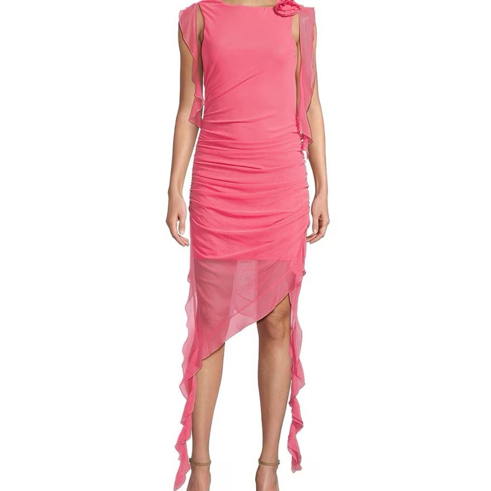 Pink Mesh Dress - Picture 2 of 3